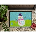 thumbnail image 3 of Carolines Treasures VHA3017JMAT Christmas Snowman Let it Snow Door Mat Indoor Rug or Outdoor Welcome Mat 24x36 Doormat, 3 of 4