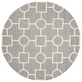 thumbnail image 4 of SAFAVIEH Cambridge Joyce Geometric Shapes Wool Area Rug, Silver/Ivory, 9' x 12', 4 of 9