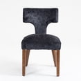 thumbnail image 6 of Mid Century Modern Dining Chairs Set of 2, Farmhouse Chenille Fabric Upholstered Accent Side Chair,Kitchen Chairs with Hardwood Frame, 6 of 11