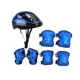 thumbnail image 3 of Almencla 7Pcs/Set Kids Helmet Cycling Helmet for Outdoor Sports Blue, 3 of 8