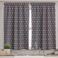 thumbnail image 2 of Ambesonne Tribal Valance & Curtain, Herringbone Motifs, 55"x24", Pink Lilac Pale Green, 2 of 6