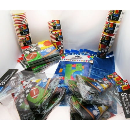 Sports Themed 64 Table Setting Ball Game Party Picnic Homerun Goal