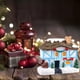 thumbnail image 5 of Adornos en miniatura de Navidad con luz, jardín de hadas, adornos en miniatura encantadores, pequeña Villa de Navidad, casa, ños perfecl  Casa de miniaturas de resina, 5 of 7