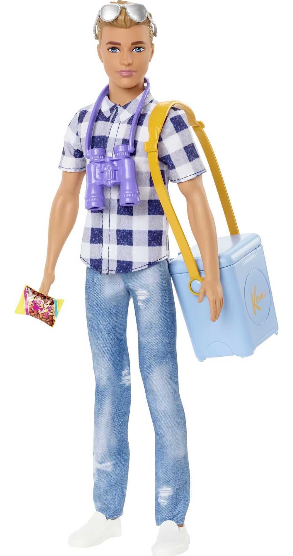 Barbie It Takes Two Ken Doll & Camping Accessories, Blonde Doll