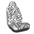 thumbnail image 1 of Wukai Hand Drawn Snake Full Set Car Seat Covers with Soft Padding Universal Auto Front Seats Protector and Cushion Mat, 1 of 5
