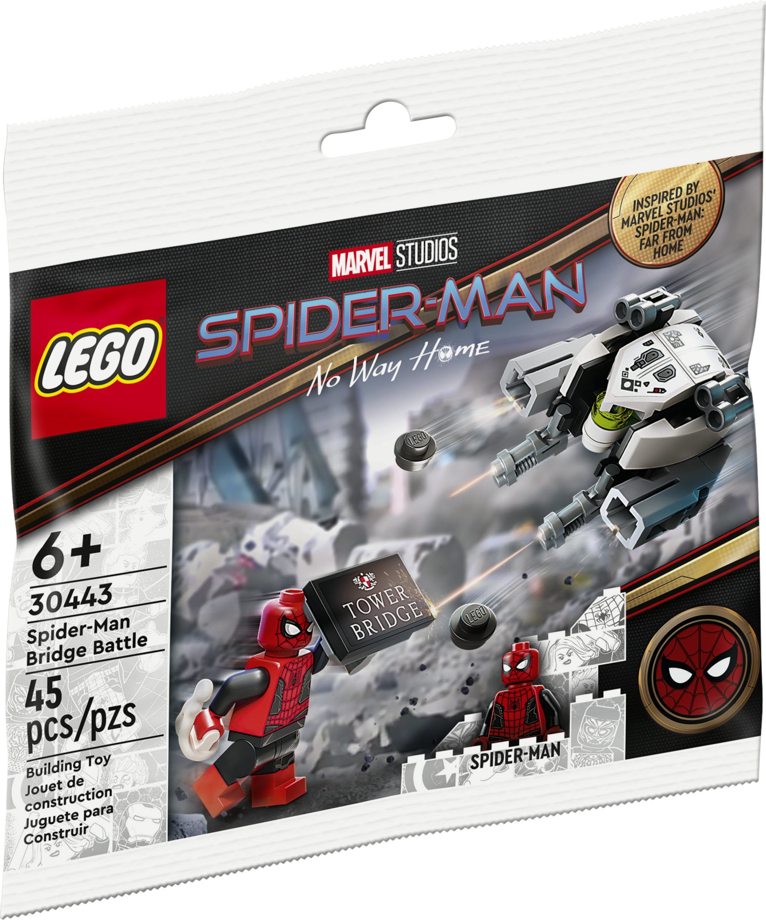 LEGO Castle Fishing Store White Animal Web with Black Spider 