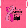 thumbnail image 4 of Inktastic Breast Cancer Awareness I Support My Gigi with Pink Ribbon Boys or Girls Baby Bodysuit, 4 of 5