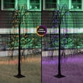 thumbnail image 2 of Indoor/Outdoor Battery-Operated 8-Function LED Color-Changing Willow Tree, Orange and Purple, 48", Halloween by Way To Celebrate, 2 of 8