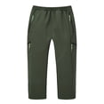 thumbnail image 2 of ATOGUTA Kids Ski Pants Warm Fleece Windproof Water Proof Outdoor Hiking Ski Pants Size 6-17, Army Green, 2 of 6
