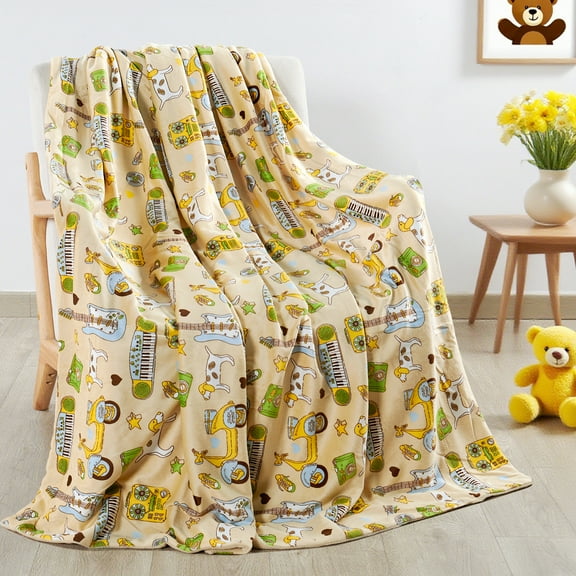 Home Soft Things Microplush Throw - Sounds - 50" x 60"