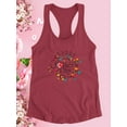 thumbnail image 3 of Mothers Day Cute Garland Racerback Tank Women -Image by Shutterstock, Female Large, 3 of 4