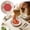 Red1, variant on 1PC All-in-one Premium Ceramic Garlic Grater Plate - Cross Glazed Design and Style - For Garlic, Ginger, Chocolate, and more -4.8in(Blue3)