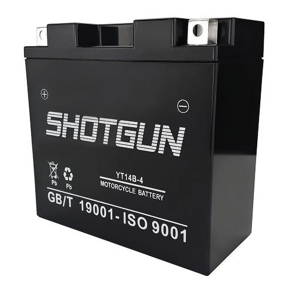 YT14B-BS High Performance - Maintenance Free - Sealed AGM Motorcycle Battery