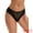 Black, variant on Unique Bargains Women's Mid Waisted Smooth Silky Breathable Underpants S Black