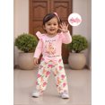 thumbnail image 3 of BemeyourBBs Western Baby Girls Cowgirl Outfit Long Sleeve Letter Horse Floral Print Romper Jumpsuit Headband Pants Set Cute Newborn Spring Fall Winter Clothes, 3 of 9