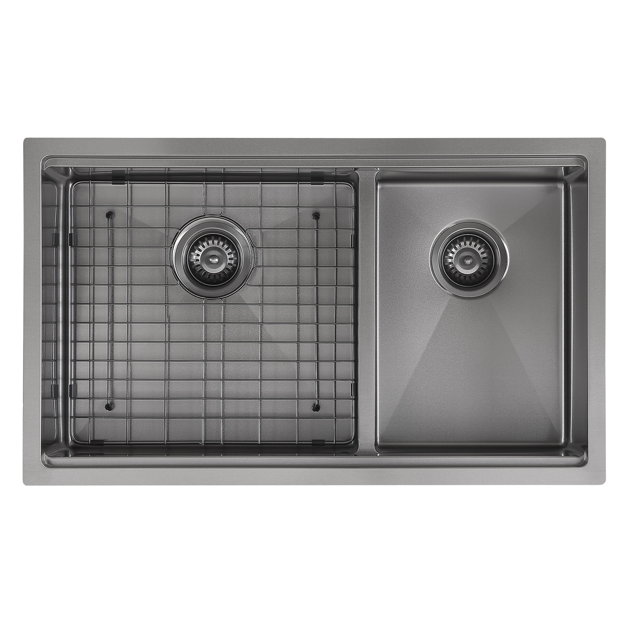 Ancona 32” 60/40 Double Bowl Undermount Kitchen Sink with