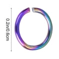 thumbnail image 2 of 100Pcs Stainless Steel Jewelry Connecting Ring Mulituse Open Jump Rings, 2 of 9