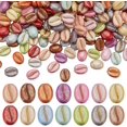 thumbnail image 1 of 280PCS Imitation Coffee Bean Beads 14 Colors Opaque Acrylic Coffee Beads Decorative Spacer Beads Craft Loose Beads for Bracelets Necklace Earrings Making DIY Supplies Decorations, 1 of 5