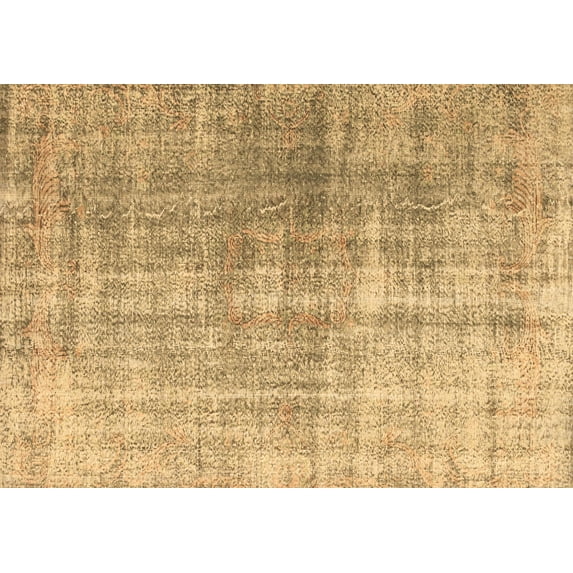 Ahgly Company Indoor Rectangle Abstract Brown Contemporary Area Rugs, 6' x 9'