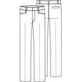 thumbnail image 3 of Classroom School Uniforms Adult Tall Stretch Low Rise Pant 51074TZ, 7/8, Khaki, 3 of 3