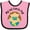 Pink and Black, variant on Inktastic My First Earth Day Baby Girl Girls Baby Bib