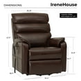 thumbnail image 2 of Dual Motor Lift Recliner with Massage Heating (Brown Faux Leather-9188), 2 of 8