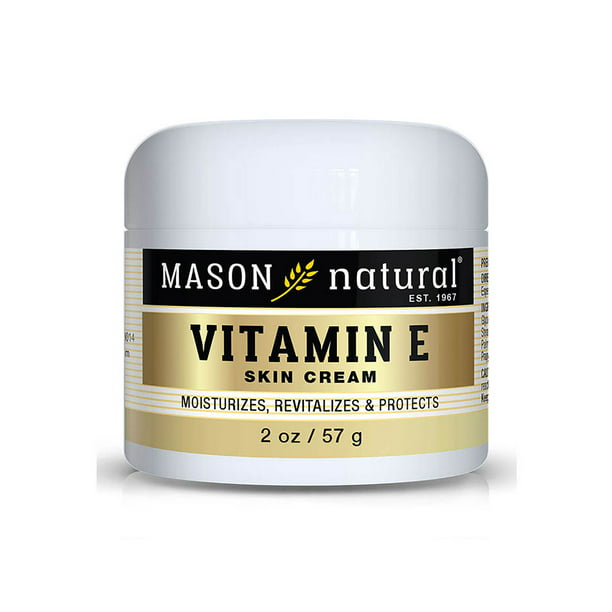 Mason Natural Vitamin E Skin Cream - Miracle Face and Body Moisturizer, Intense Skin Hydration and Scent, Paraben Free, 2 oz - Walmart.com