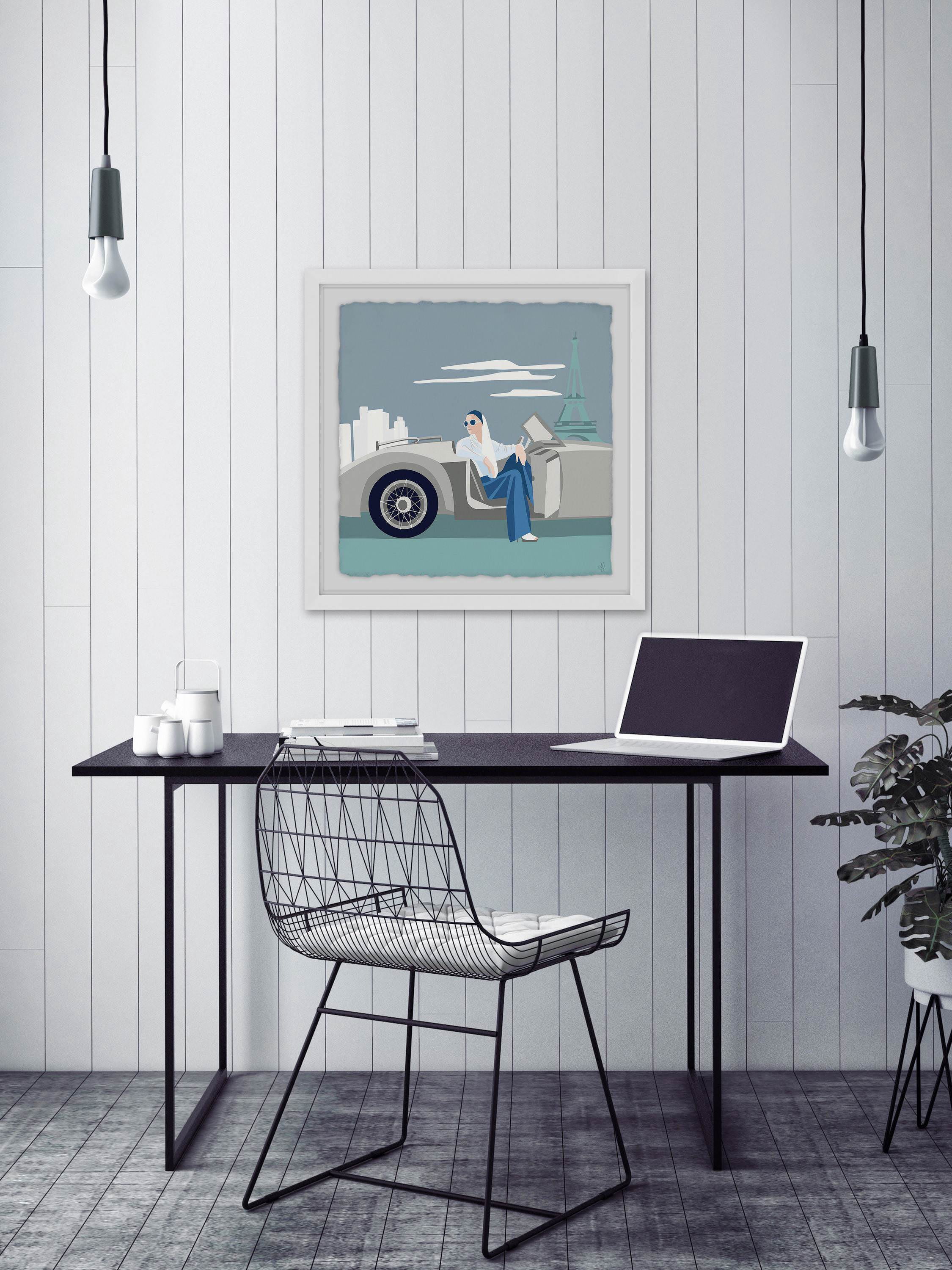 Paris Road Trip II Framed Painting Print