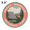 thumbnail image 2 of Rocky Mountain National Park 3.5 Inch Iron Or Sew On Embroidered Fabric Badge Patch Seek Adventure, National Park Iconic Series, 2 of 2