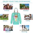 thumbnail image 5 of Johaoi Bluey Pattern Teen Pullover Hoodie Sweatshirts,Long Sleeve Pullover Casual Hooded Sweatshirt for Youth-Medium, 5 of 6