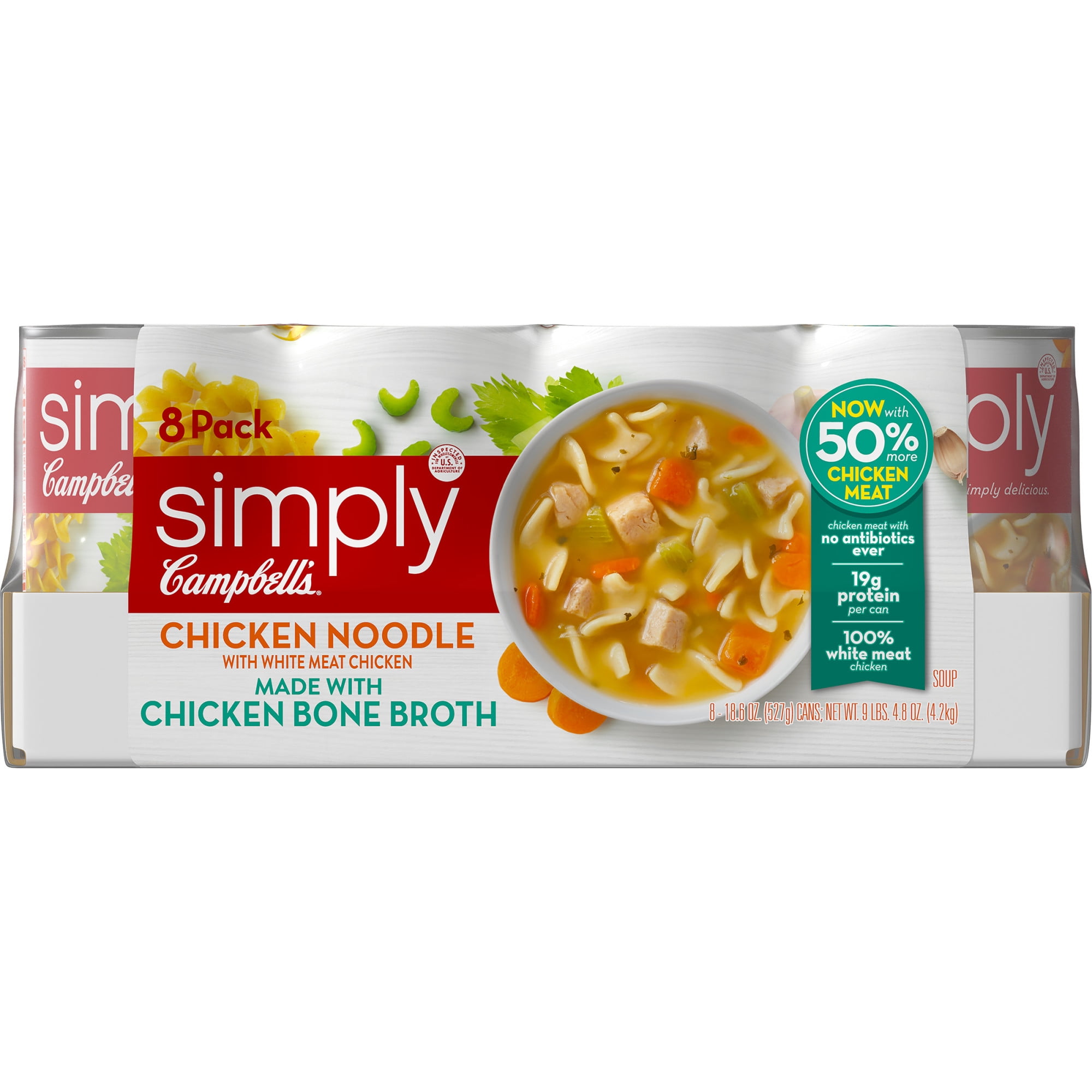 simply Campbell's Chicken Noodle, 18.6 oz Can (Pack of  8)