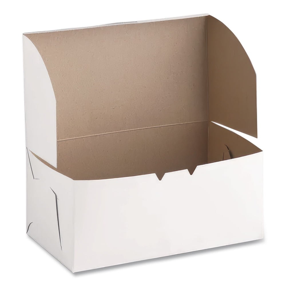 SCT Non-Window Bakery Boxes 9 x 5 x 4 White 250/Carton 0949