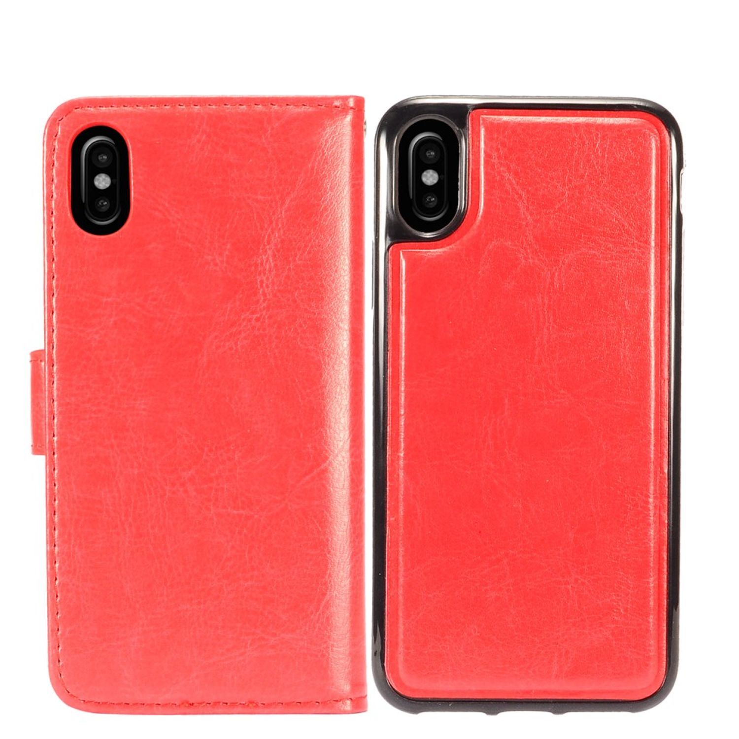 Apple iPhone X Case, by Insten Detachable BookStyle Leather
