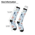 thumbnail image 5 of Balery Cute Chameleons On Blue Fun Novelty Socks Men'S Women'S Crew Socks Funny Crazy Novelty Socks Quirky And Cool Socks, 5 of 9