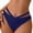 Y522-Navy, variant on Women's Low Rise Bikini Bottom with Side Straps Cheeky Cut Strappy Swim Bottom Stretchy Polyamide Swimsuit Brief (Blue,L)