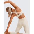 thumbnail image 3 of Sostén CRZ YOGA Naked Feeling con tirantes y copas acolchadas para yoga Blanco XL, 3 of 6