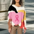 thumbnail image 2 of Bovemsi Womens Sweatshirts Love & Strength: Women's Breast Cancer Support Sweatshirt Graphic Sweatshirts, 2 of 4