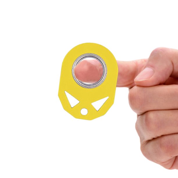 Llavero antiestrés para dedo, para aliviar el aburrimiento, juguete de mano, regalo de fiesta (amarillo) Tmvgtek Libre de BPA