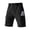 #0071-Black, variant on Men's Climbing Fitness Shorts Solid Color Drawstring Elastic Waist Multi Pockets Knee Length Loose Fit Outdoor Training Workout Shorts