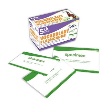 5th Grade Vocabulary Flashcards : 240 Flashcards for Improving Vocabulary Based on Sylvan's Proven Techniques for (Best Language Learning Techniques)