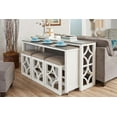 thumbnail image 2 of HomeRoots 402181 Stylish White Multi Functional Sofa Table Bar Set - 5 Piece, 2 of 3