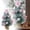 A, variant on 19.7 Inch Artificial Christmas Tree with LED Lights, Pre-Decorated Mini Tabletop Xmas Tree with Ornaments, Bow, and Snow, Holiday Decor for Home and Business
