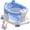 Blue, variant on Soluxeo Baby Bath Seat for Babies 6 Months & up, Non-Slip Toddler Bath Seats for Babies Sitting Up with 4 Suction Cups & Soft Cushion for Shower(Green)
