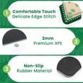 thumbnail image 4 of Mahjong Mat 31.5" x 31.5" Green Palm Tree Tropical Leaves Decorative Border Non-Slip Noise Reduction American Mahjong Tiles Table Cover for Dominoes Poker Card Board Games Gift, 4 of 8