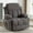 Black, variant on Legahome Swivel Rocker Recliner, 30° Rocking Recliner with Massage and Heat, 360° Rotating Glider Recliner for Nursery, 24.4in Wide Seat Velvet Home Theater Recliner for Living Room, Brown