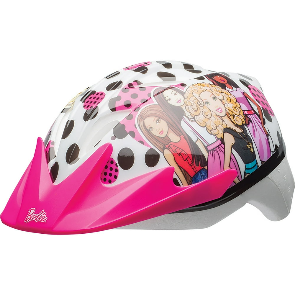 Bell Sports Barbie Fashionistas Child Bike Helmet, White/Pink Walmart