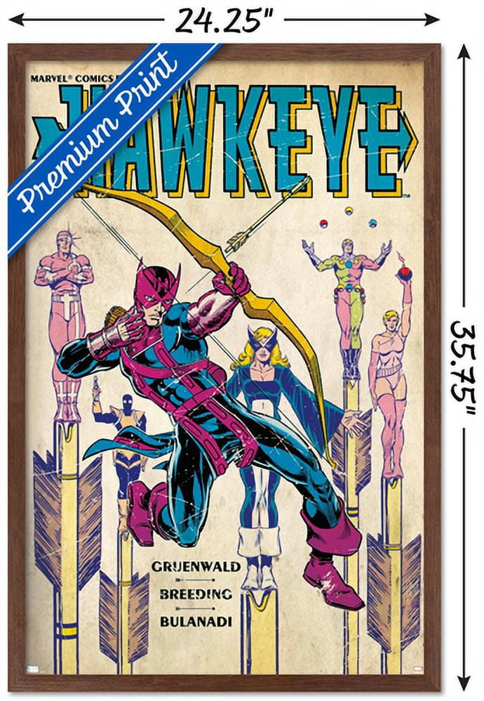 Marvel Comics - Hawkeye - Hawkeye #3 Wall Poster, 22.375" x 34", Framed