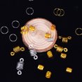 thumbnail image 5 of BESTYASH 60Pcs Assorted Color Hair Cuffs Dreadlocks Ring Durable Metal Hair Accessories, 5 of 5