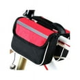thumbnail image 3 of SUTENG 3 In 1 Riding Bag Bike Double Saddle Shape Bag Rainproof Waterproof Front Frame Tube Mountain Bike Outdoor Bicycle Riding Bag, Red/L, 3 of 5