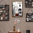 thumbnail image 4 of Vintage Placa Metal Estaño Pintura Signos Platos Vino Rectangular Pared Arte Cartel Likrtyny Arte Deco, 4 of 9